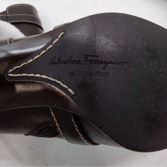 Ferragamo‎ square toe womens boot size 5C - Picture 7 of 10